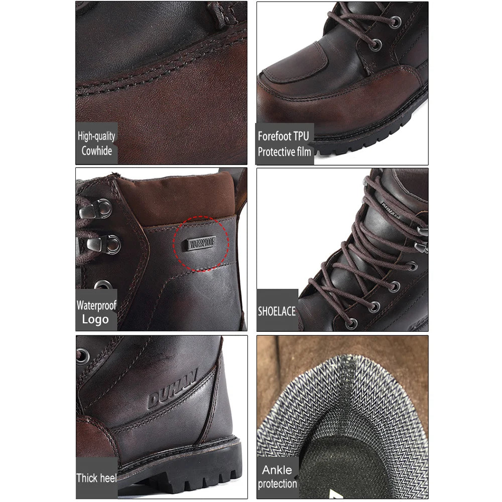 Motorcycle Riding Boots Men's Riding Mountain Non-slip Waterproof Skiing Four Seasons Warm And Comfortable Leisure And Windproof