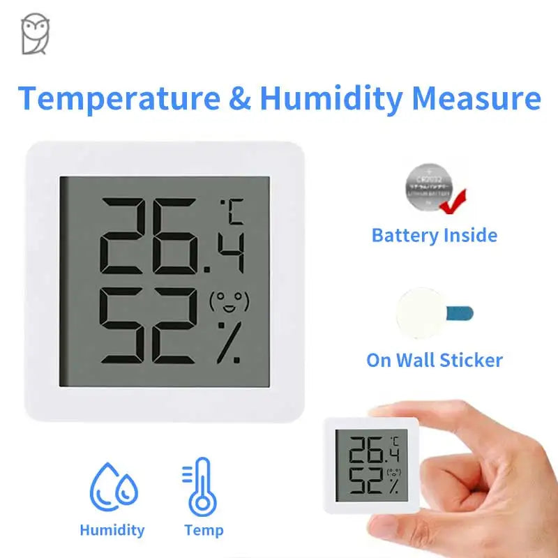 Mini LCD Digital Thermomether Hygro Temperature Humidity Meter Indoor Outdoor Gauge Household Instrument Temea Moisture Sensor