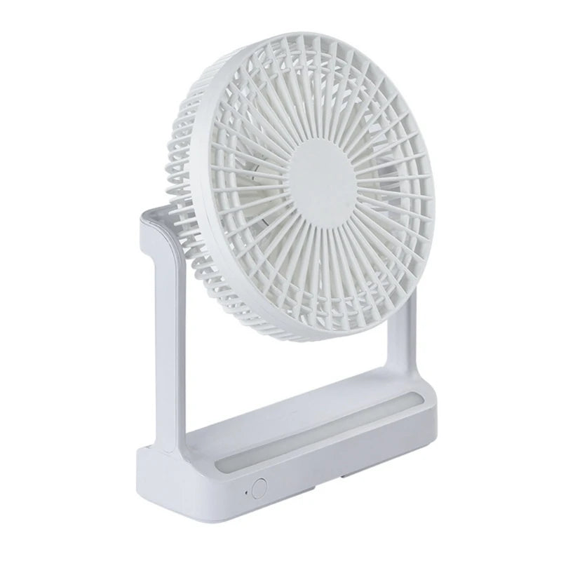 Home Appliance Wall Mounted Air Circulating Fan with LED Lamp Portable Outdoor Camping Ceiling Fan 3Gear Wind Ventilator