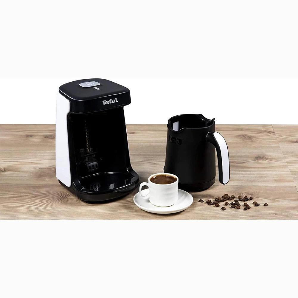 Tefal Automatic Turkish Coffee Machine Cordless Electric Pot AC 220~240V Portable Travel 4 Cups