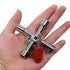 5 In 1 Cross Switch Key Wrench With Accessories Universal Square Triangle Train Electrical Cupboard Box Elevator Cabinet Alloy