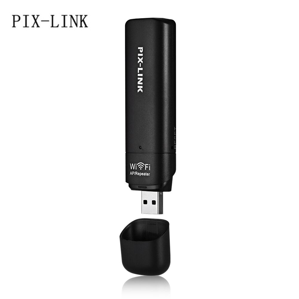 PIX-LINK UE03 300Mbps USB Network Wholesale Wi-Fi Repeater/AP wi-fi repeater Booster Wireless extender amplifier