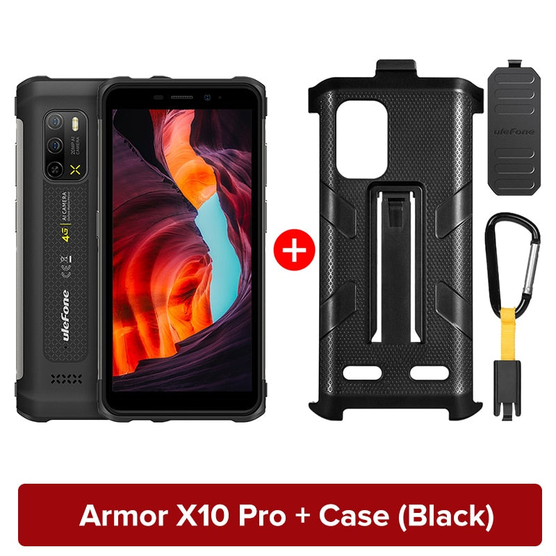 Ulefone Armor X10 Pro Rugged Phone   64GB ROM Waterproof Smartphone 5180mAh telephone 5.45“ Android 12 Phone NFC