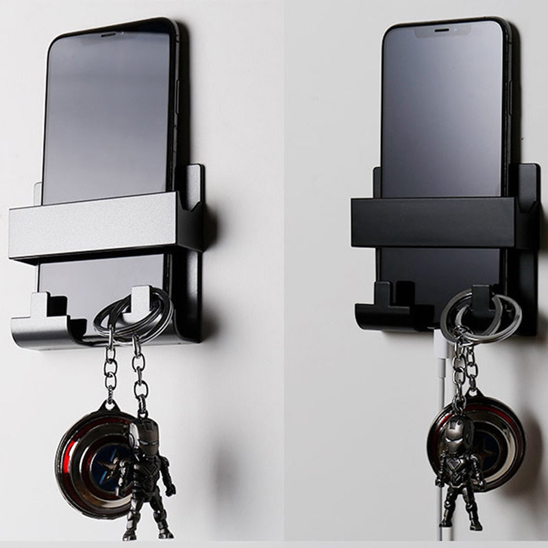 1pcs Hotel Universal Paste Style Phone Charging Holder Bracket Wall Mount Phone Stand