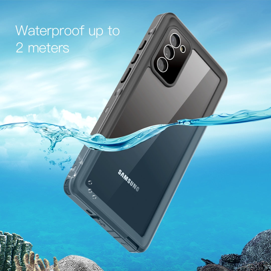 IP68 Waterproof Case For Samsung Galaxy S22 Ultra S23 Note 20 S21 FE S20 Plus A53 A52 A12 A32 A13 Outdoor Swimming Phone Cover
