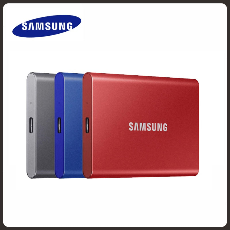 SAMSUNG T7 SSD 1TB NVME 2TB 500GB External Solid State Drives Type-C USB 3.2 Gen2 and backward compatible for laptop PC