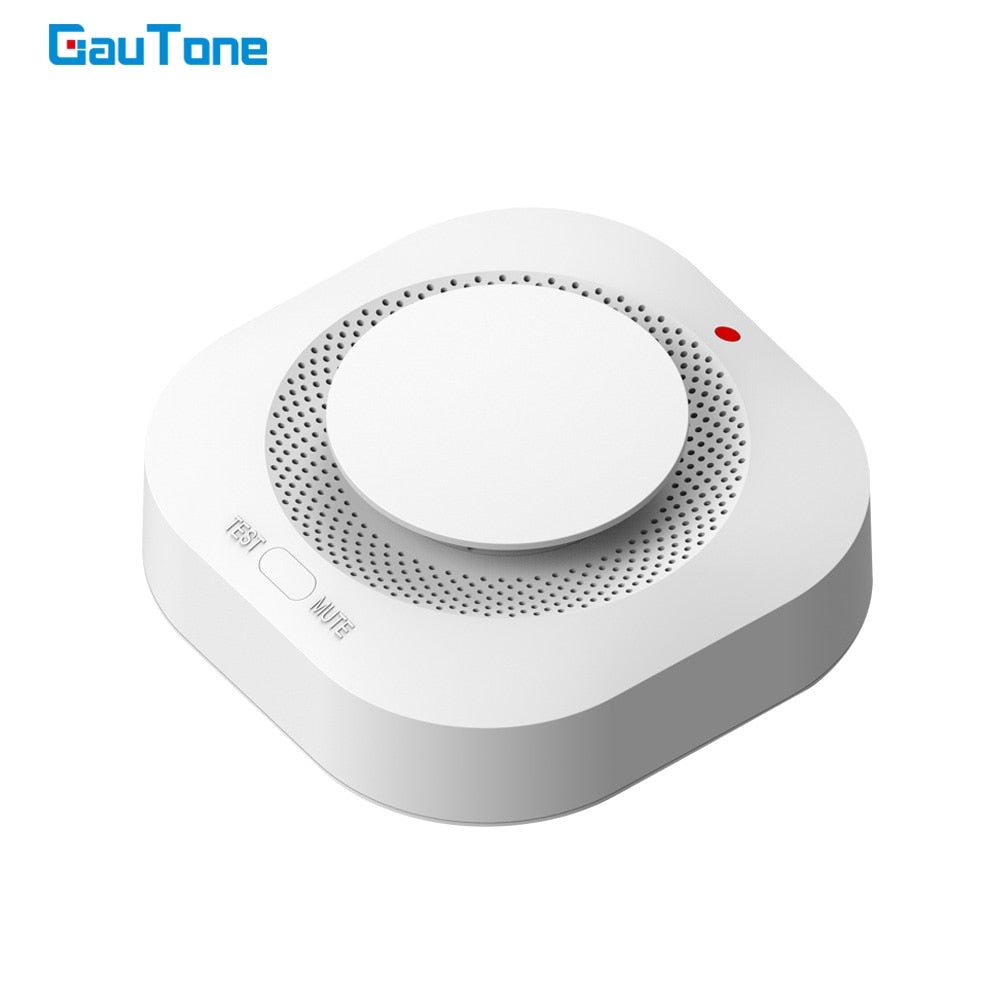 GauTone Smoke Detector 433MHz Fire Alarm Sensor Home Security System Firefighters Fire Equipment Smokehouse