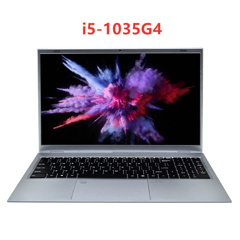 15.6 Inch 10th Gen Intel Core i5-1035G4 Laptop 16GB RAM 512GB SSD Windows 10 Backlit Keyboad Type-C Fingerprint Unlock Computer