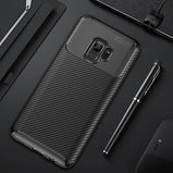 For Samsung Galaxy S9 S 9 Plus Case Luxury Carbon Fiber Cover Shockproof Phone Case For Samsung S9+ Cover Full Protection Bumper