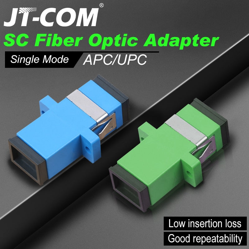 50-400Pcs SC Fiber Optic Connector Adapter SC / UPC SM Flange Singlemode Simplex SC-SC APC Coupler Wholesale to