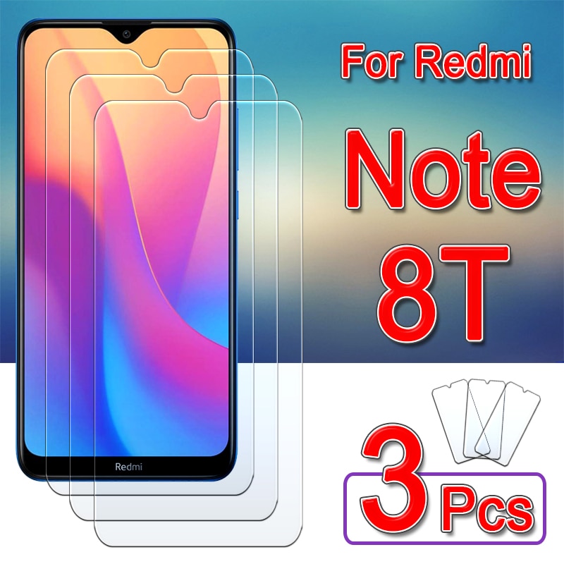 3pcs glass on redmi note 8t protective Screen Protector for xiaomi readme note 8 pro 8a 8apro note8t Note8 2021 t Tempered Glas