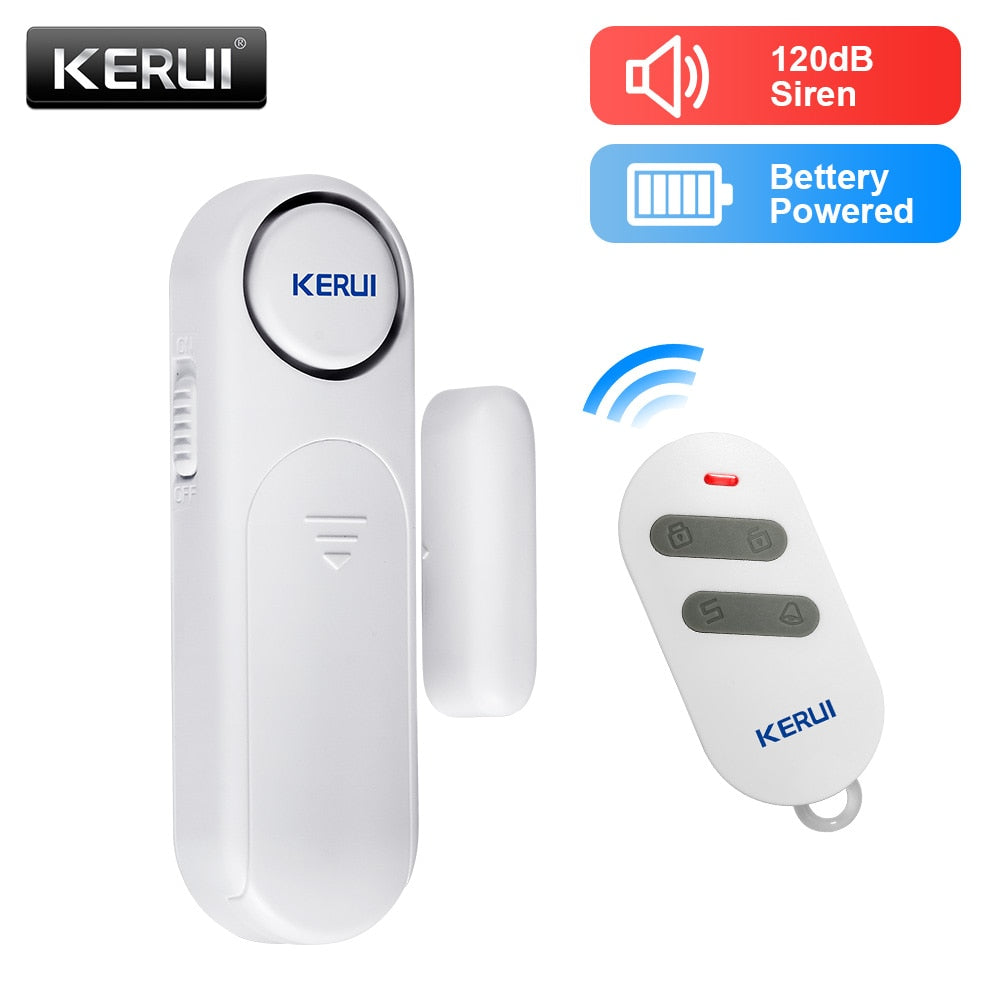 KERUI D131 Wireless Door Window Magnetic Sensor Alarm 120dB Anti-theft 300ft Remote Control Detectors Home Security Alarm System