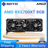 SOYO AMD RX580 5700XT 5500XT 8G graphics card GDDR6 video memory PCIE16x4.0 256-bit 8pin+8pin game card HDMI desktop computer