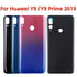 Back Housing Case For Huawei Y9 2019 JKM LX1 LX2 LX3 Y9 Prime 2019 STK-LX1 Battery Back Cover Rear Door Glass Case Replacement