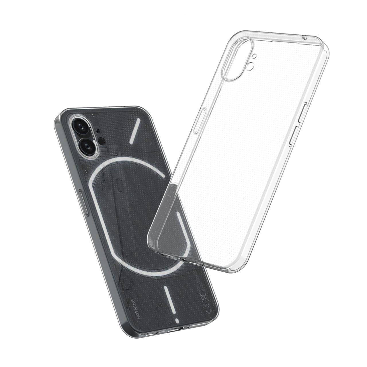 Super Thin Soft TPU Clear Case for Nothing Phone 1 2 phone2 Anti-Drop Cell Phone Bag Cover for Nothing Phone1 Cases