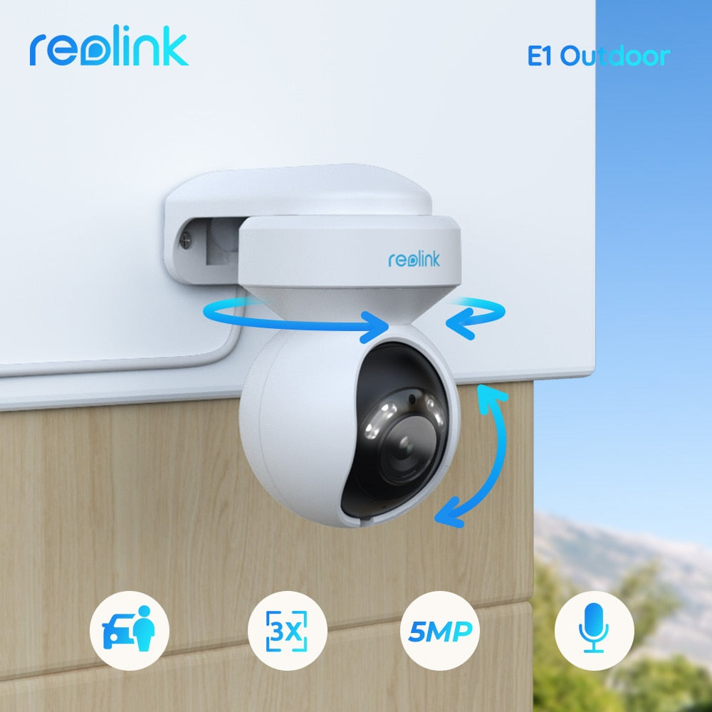 Reolink E1 Series 3MP WiFi Camera 4MP Baby Monitor 5MP Pan-Tilt IP Cam Samrt AI Detection 4K 8MP Home Video Surveillance Cameras