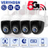1080P 4PCS CCTV IP Wifi Surveillance Camera Outdoor Waterproof Security Protection Wireless Home Camera Monitor Track Alarm 360°