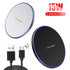 15W10W Wireless Charger Pad for iPhone 14 13 12 Pro Max X Samsung Xiaomi Phone Qi Chargers Induction Fast Charging Dock  Station