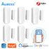 Aubess Tuya Door Sensor Smart WiFi Zigbee Window Sensor Alarm Detector Independent Magnetic Sensor Work With Alexa Google Home