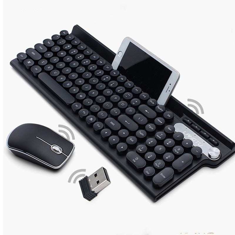 Wireless keyboard and mouse set Charging office mute key and mouse set