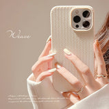 Woven Pattern Phone Case For iPhone 14 13 12 11 Pro Max X XR XS Max 7 8 14Plus Shockproof Bumber Soft TPU Silicon Back Cover