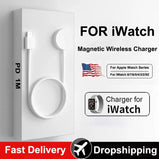Magnetic Wireless Charger for iWatch 8/7/6/5/SE USB C Portable Fast Charging Station for Apple Watch Series Ultra 8 7 6 SE 5 4 3