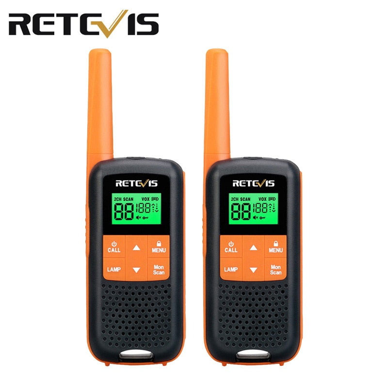 Retevis Walkie Talkie Waterproof PMR 446 RT649 2 pcs Walkie-talkies Rechargeable Portable Two-way Radio PTT for Hunting Fishing