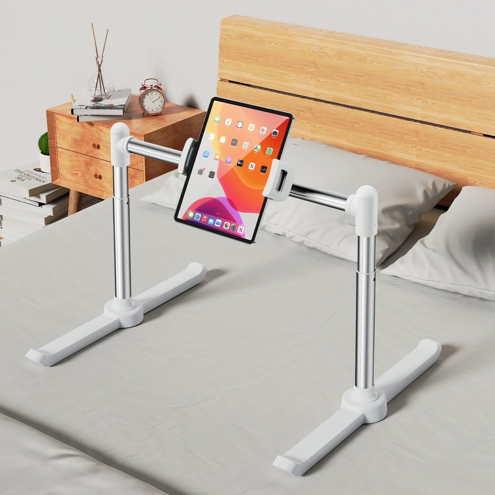 Phone Holder Laptop Stand Rack for Bed Foldable Tablet Pad Holder Adjustable Angle Desktop Bracket Lazy Bracket Clip Holder
