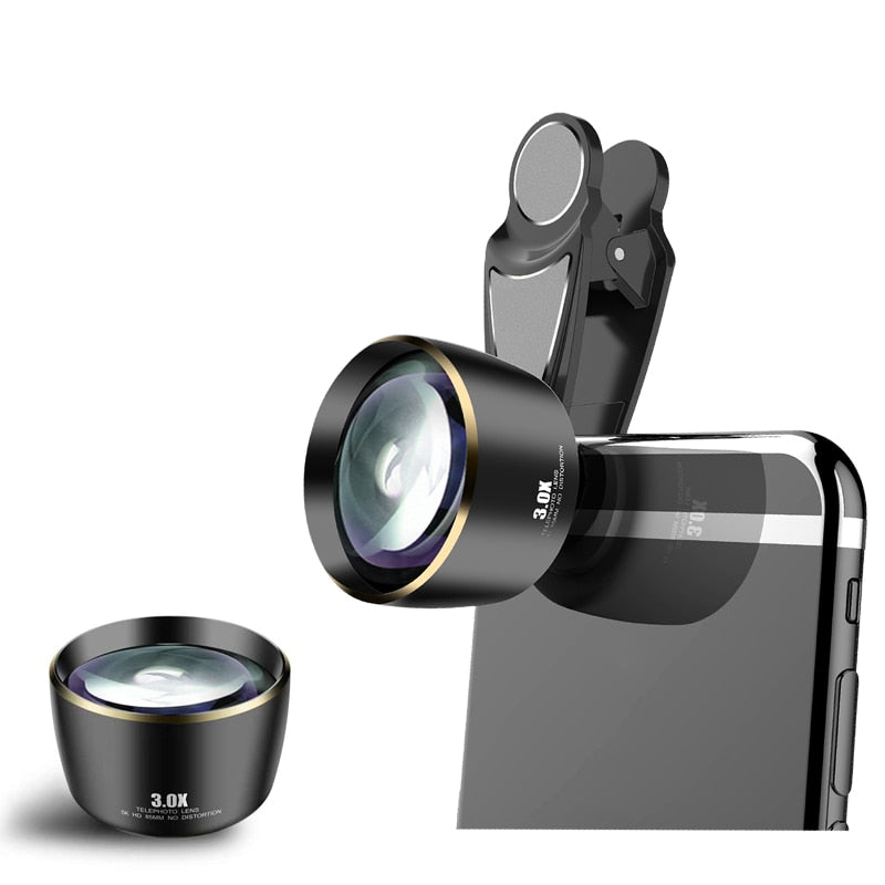 Distortionless 3X Telescope Telephoto Lens 5K HD 85MM 3.0X Phone Camra Portrait Lenses for iPhone Xiaomi Most Smartphones