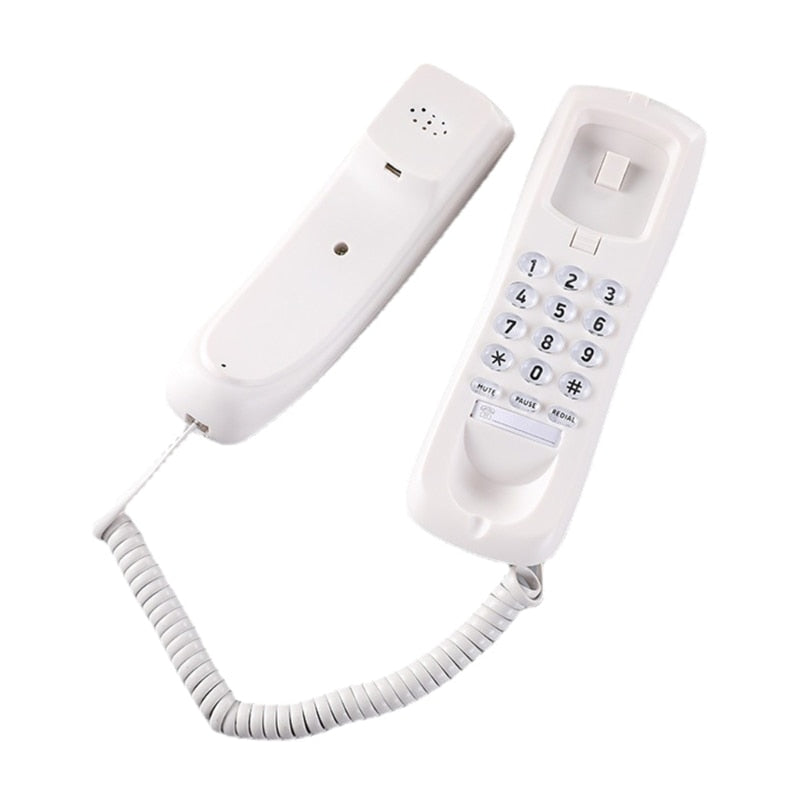 68TA HCD3588 Fixed Landline Wall Telephone Portable Mini Phone Wall Hanging-Telephone