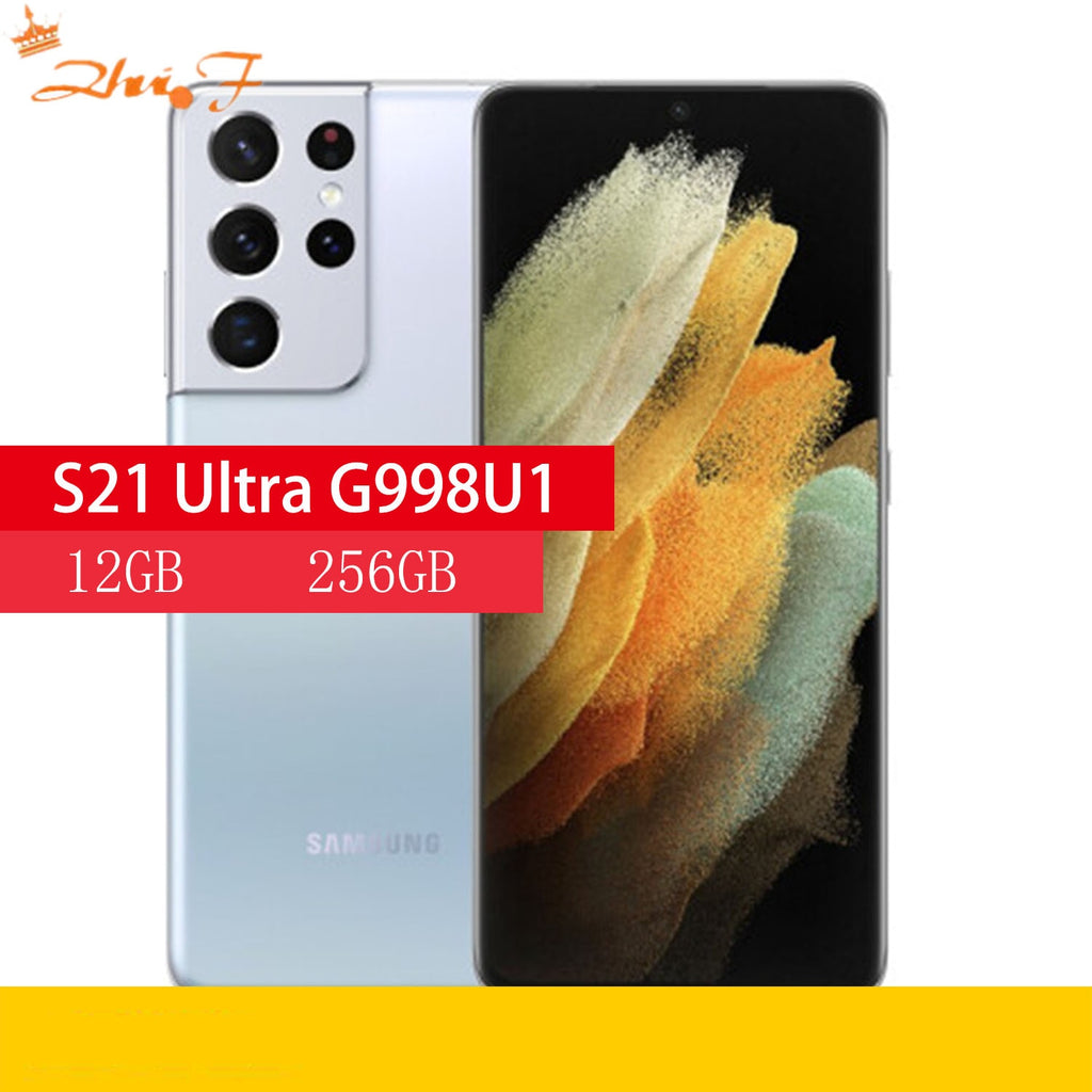 Samsung Galaxy S21 Ultra 5G  G998U/U1original phone RAM 12G ROM 256G  Snapdragon NFC Octa Core Original Unlocked 5G Cell Phone