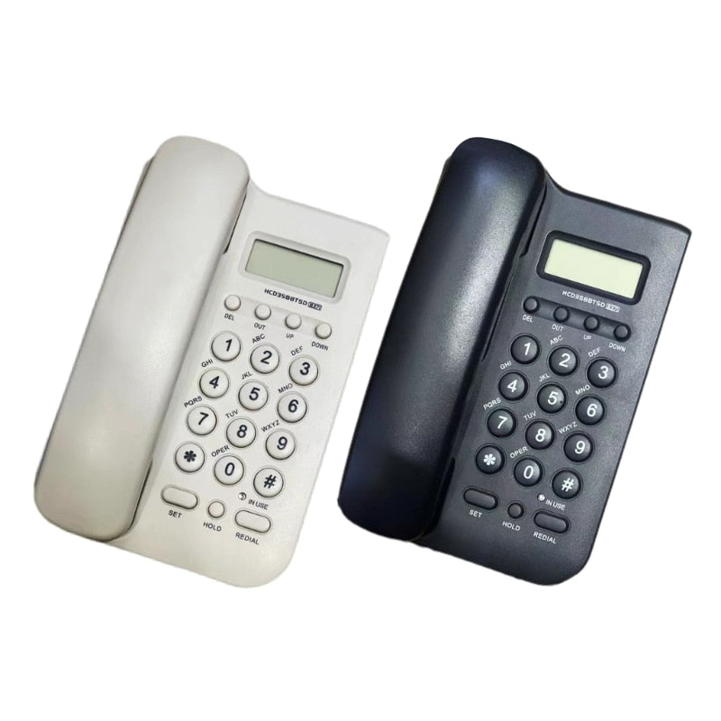 P82F Corded Telephone for Desk Wired Landline Desktop House Phone Seniors Caller ID Integrated Telephone with Call for Home