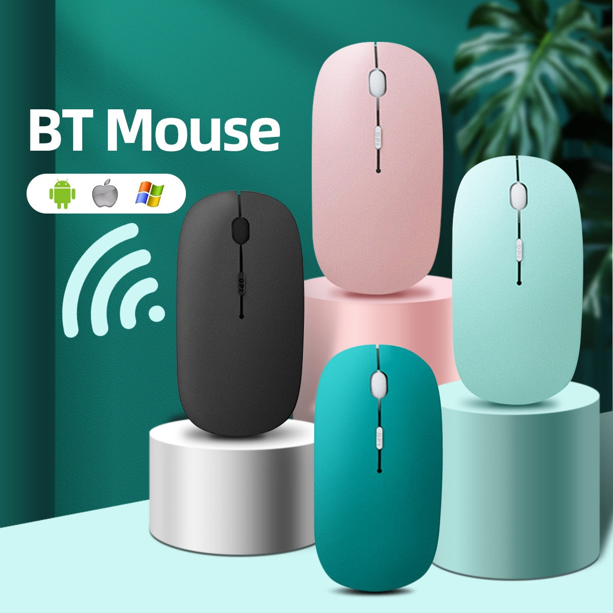ANMONE Bluetooth Mouse For iPad Samsung Huawei Lenovo Android Windows Tablet Battery Wireless Mouse For Notebook Computer