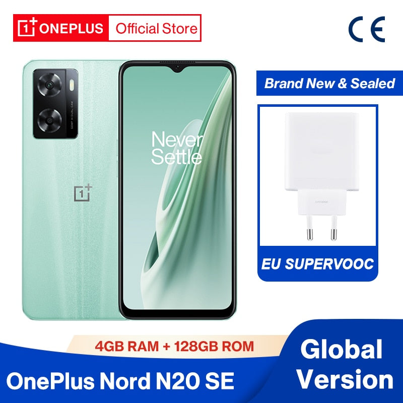 OnePlus Nord N20 SE N 20 Global Version 4GB 128GB 33W SUPERVOOC 5000mAh Battery Mobile Phone  50MP Camera Cellphone