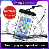 RYRA Universal Waterproof Phone Case Bag Swim Cover Mobile Phone Luminous Airbag Waterproof Bag For IPhone Samsung Xiaomi Huawei