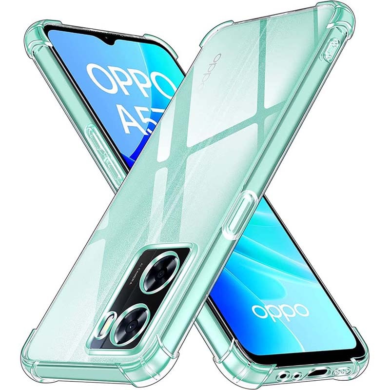 Clear Case For Oppo A57 4G A77 5G A77s A57s A57e Thick Shockproof Soft Silicone Phone Cover for Oppo A94 5G A76 A96 A78 5G A17