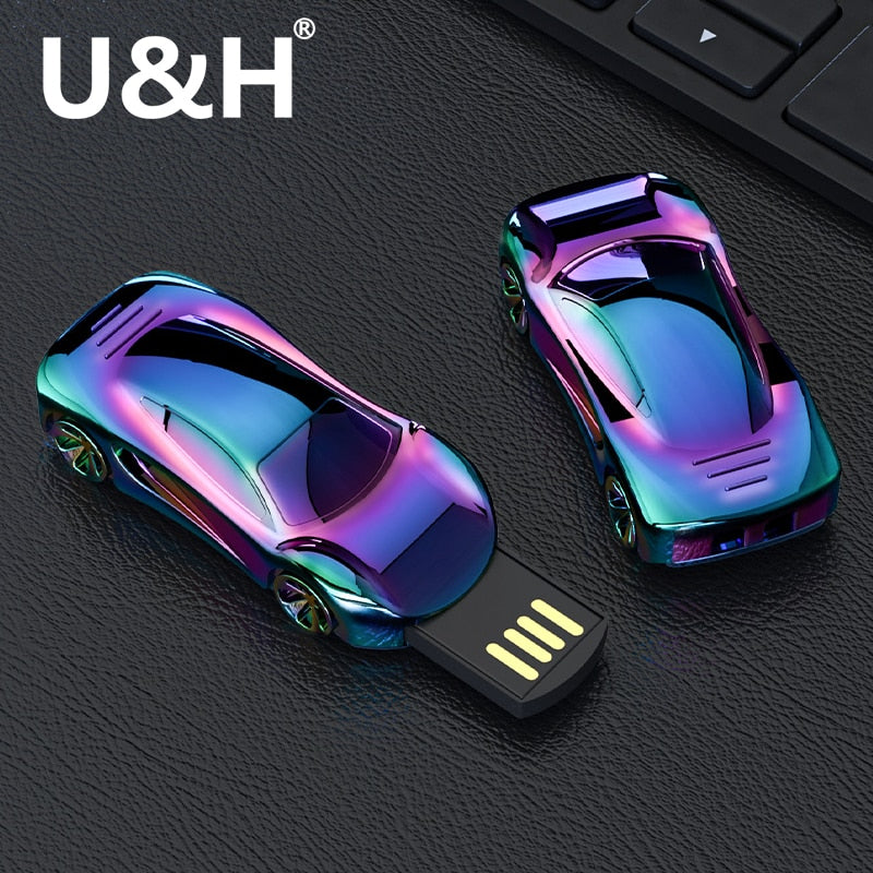 U&H M031 Sports Car USB Stick 2.0 Pen Drive Portable Flash Drives 4GB/8GB/16GB/32GB/64GB/128GB Pendrive For Desktops Laptop 2023
