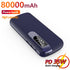 Power Bank 80000mAh Fast Charging Double USB PowerBank Quick Charger External Battery Charger For Xiaomi Portable Power Bank