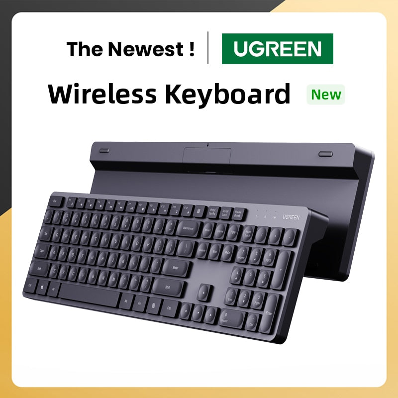 UGREEN Keyboard Mouse Wireless 2.4G English Russian Keycap For Work Office Gaming PC Accessories Mice Pads 104 Keycaps Keyboard