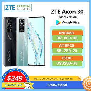 Global Version ZTE Axon 30 5G Under Screen Camera Smartphone 8GB 128GB Snapdragon 870 6.92'' 120Hz AMOLED Display 65W FastCharge