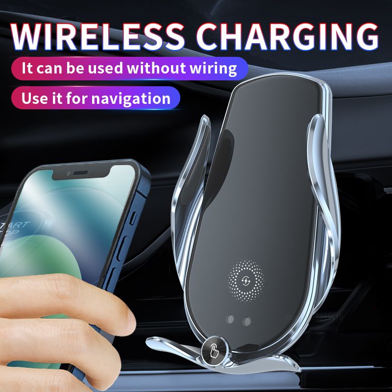 Car Phone Holder For Mercedes-Benz For Benz Wireless Charger Smart Sensor Built-in Battery Automatic Clamping For iPhone Samsung