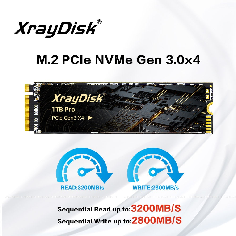 Xraydisk M2 NVMe SSD High Speed 1TB 2TB M.2 PCIe NVME Ssd Solid State Disk Hard Drive for Laptop&Desktop