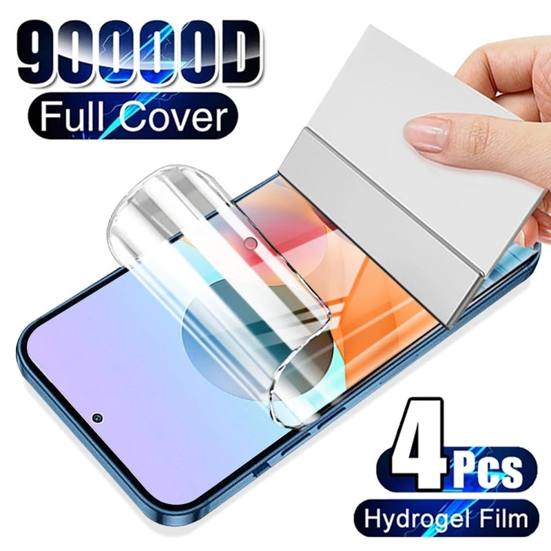 4PCS Hydrogel Film Full Cover For Samsung Galaxy A50 A51 A52 A53 A70 A71 A72 A73 A12 A21S A52S A33 A10 A20 A40 Screen Protector