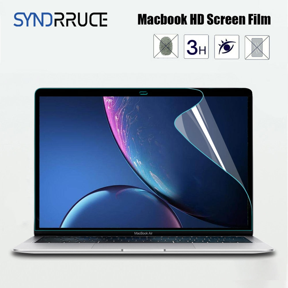 Screen Protector for MacBook All Models Air 13 M1 M2 Pro 13 14 15 16 Touch Bar Max Cover HD Film Soft Guard Accessories