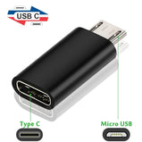 USB Type-C Adapter Type C Female To Micro USB Male Converters for Xiaomi Samsung Data Sync Charging Adapters Phone Converter