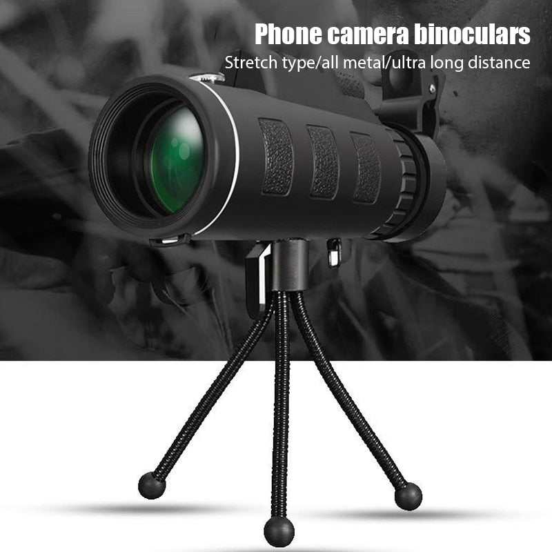 TOKOHANSUN Zoom Monocular Mobile Phone Telescope Lens 40x60 For Iphone Xiaomi Smartphones Camera lenses Outdoor Hunting