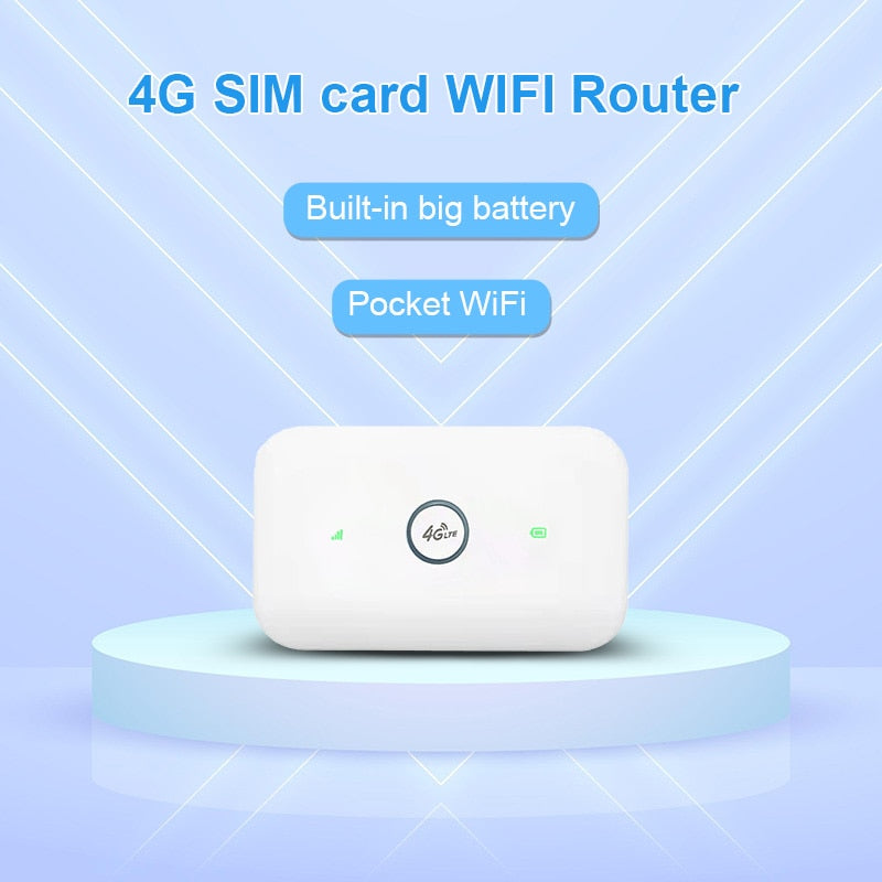 4G router Wireless lte wifi modem Sim Card Router MIFI pocket hotspot 8 WiFi users built-in battery portable WiFi