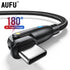 AUFU USB Type C Cable For Realme Huawei P30 3A Fast Charging Data Cord For Samsung Oneplus Poco F3 IPhone Charger Micro USB Wire