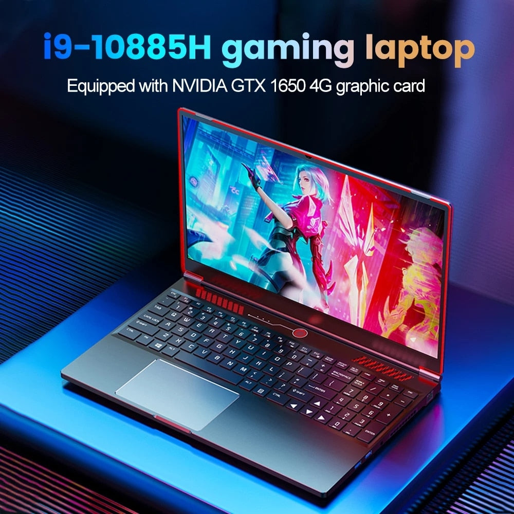 Topton Gaming Laptop Computer Intel Core i9 10880H i7 10870H GTX 1650 4G 16.1 Inch 144Hz IPS Screen Notebook PC Gamer Windows 11