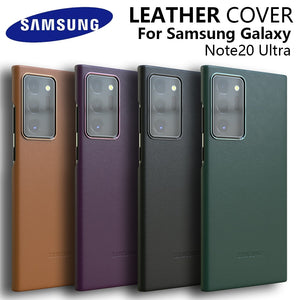 Original Samsung Galaxy Note20 Ultra Case High Quality Leather Cover S23 S22 S21 Plus Premium Full Protect Protector Shell & Box